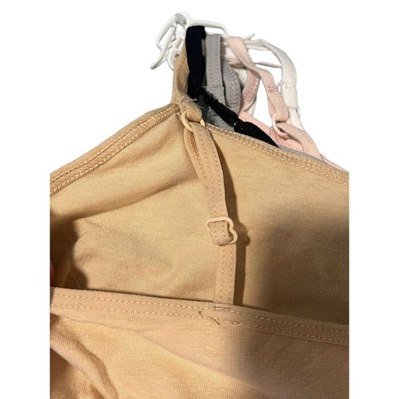 Rene Rofe Bralettes 5-Pack Girls Large Cotton Spandex Multicolor Soft Comfort - Picture 7 of 8